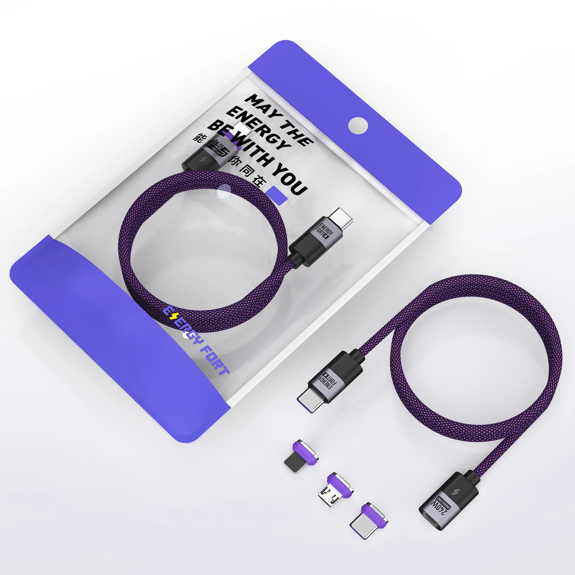 Câble de charge magnétique 240W – Ultra résistant & rapide